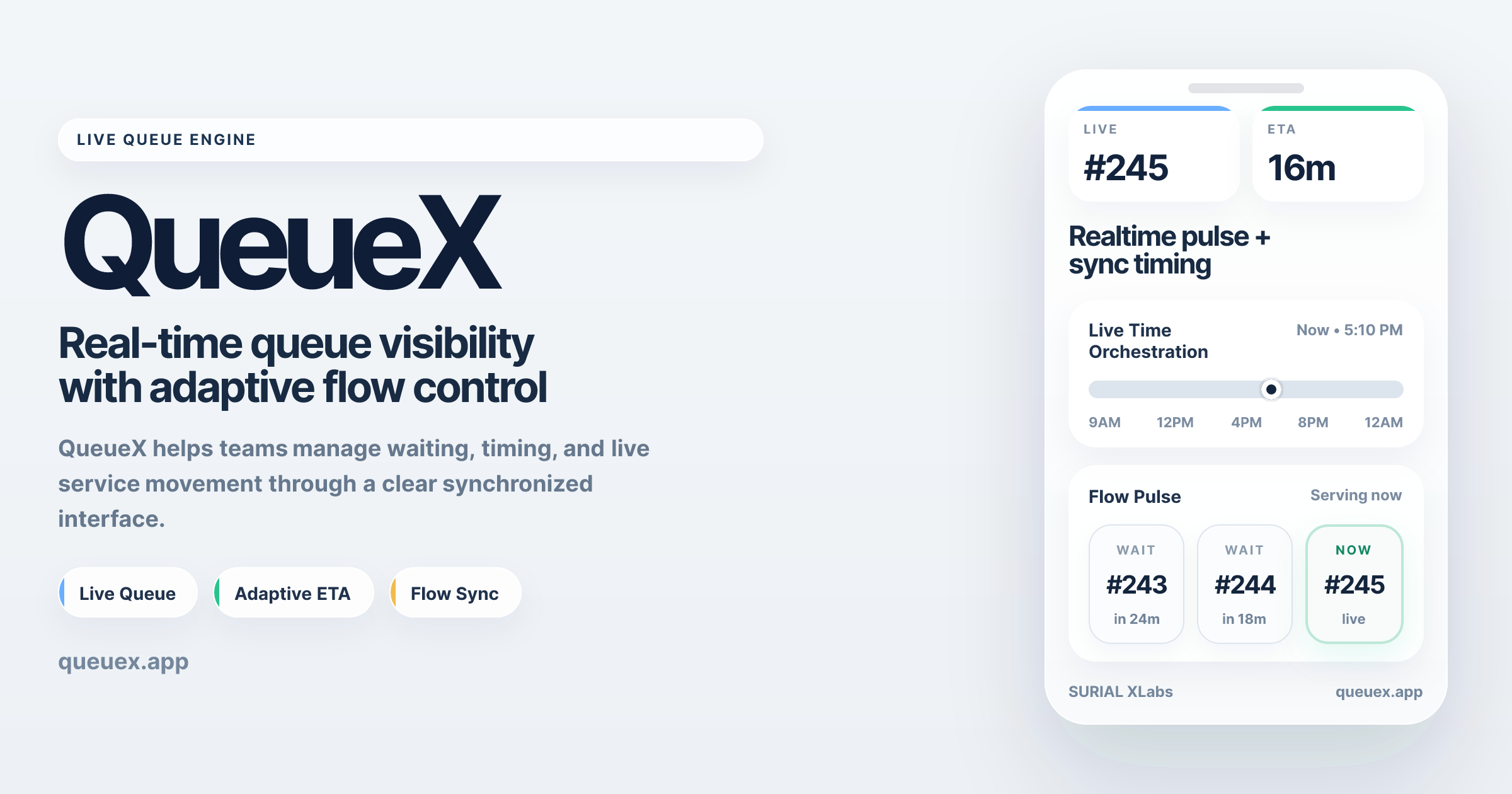 QueueX — The Flow Engine for Real-World Queues